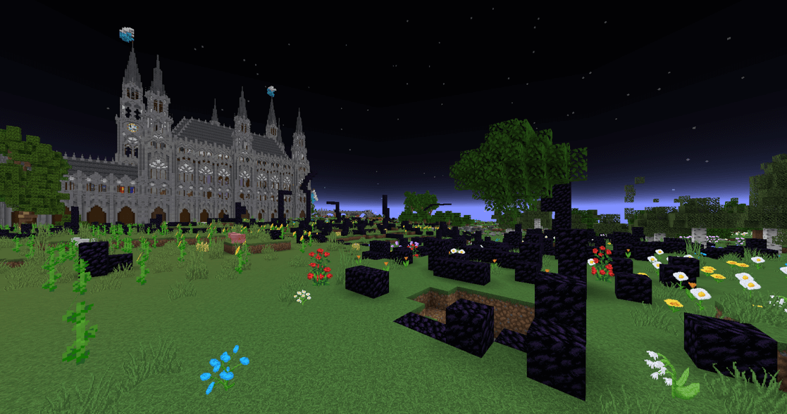 Obsidian placed by Rhode Island covers the land near the town hall. (Source: PIF/British Studio)